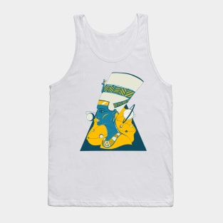 Retro Wave Nefertiti and The Stars Tank Top